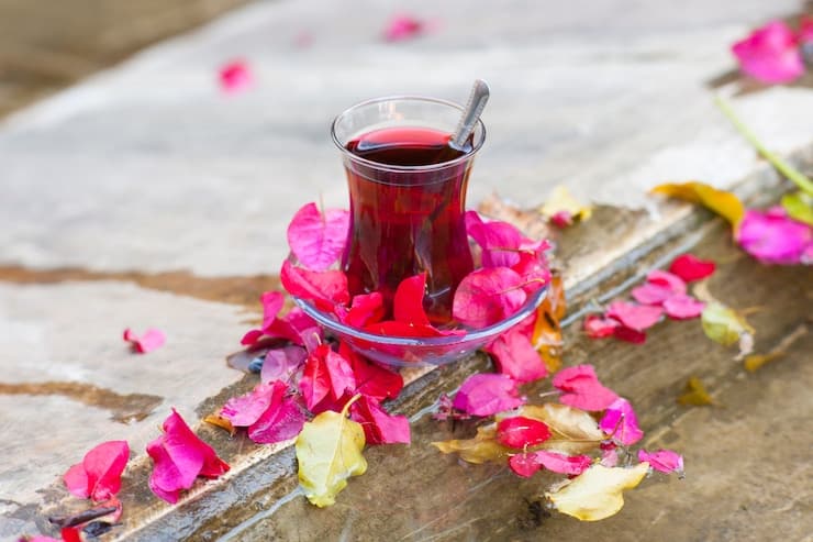 چای گل محمدی